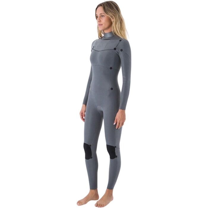 2024 Hurley Womens Advant 4/3mm Chest Zip Wetsuit WFS0013403 - Black